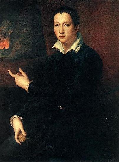 Alessandro Allori Portrait of a Young Man oil painting picture